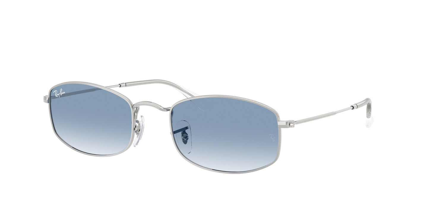 Ray-Ban RB3832 Irregular Sunglasses  003/3F-Silver 55-145-21 - Color Map Silver