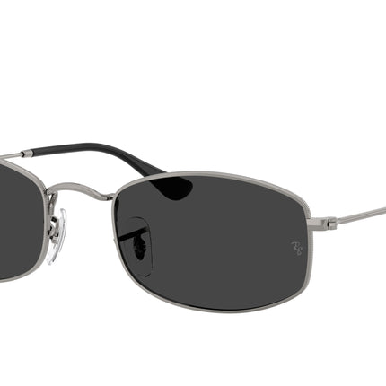 Ray-Ban RB3832 Irregular Sunglasses  004/48-Gunmetal 55-145-21 - Color Map Grey