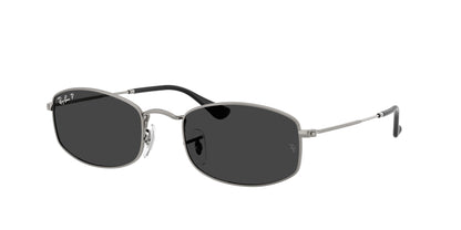 Ray-Ban RB3832 Irregular Sunglasses  004/48-Gunmetal 55-145-21 - Color Map Grey