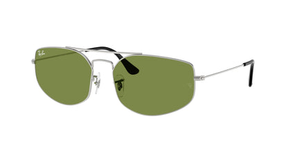 Ray-Ban EXPLORER 5 RB3845 Irregular Sunglasses  003/4E-Silver 60-140-17 - Color Map Silver