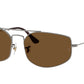 Ray-Ban EXPLORER 5 RB3845 Irregular Sunglasses  004/57-Gunmetal 60-140-17 - Color Map Grey