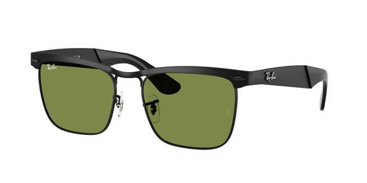 Ray-Ban WAYFARER DELUXE RB3875 Square Sunglasses  006/4E-Matte Black 56-145-18 - Color Map Black