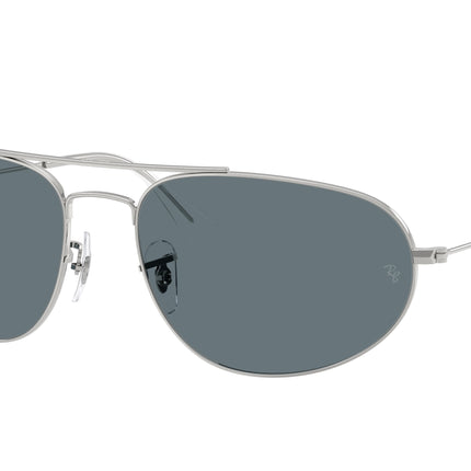 Ray-Ban RB3945 Irregular Sunglasses  003/3R-Silver 62-140-18 - Color Map Silver