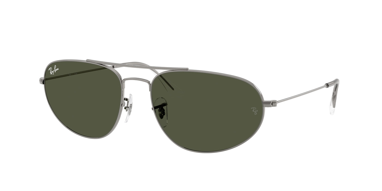 Ray-Ban RB3945 Irregular Sunglasses  004/31-Gunmetal 62-140-18 - Color Map Grey