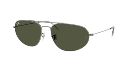 Ray-Ban RB3945 Irregular Sunglasses  004/31-Gunmetal 62-140-18 - Color Map Grey