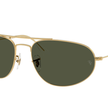 Ray-Ban RB3945 Irregular Sunglasses  919631-Legend Gold 62-140-18 - Color Map Gold