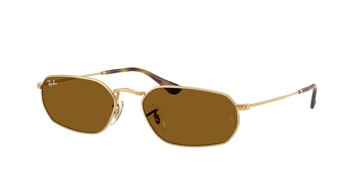 Ray-Ban RB3947 Irregular Sunglasses  001/33-Arista Gold 57-145-18 - Color Map Gold