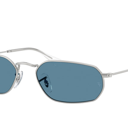 Ray-Ban RB3947 Irregular Sunglasses  003/S2-Silver 57-145-18 - Color Map Silver