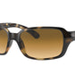 Ray-Ban RB4068 Square Sunglasses  710/51-Light Havana 60-130-17 - Color Map Tortoise