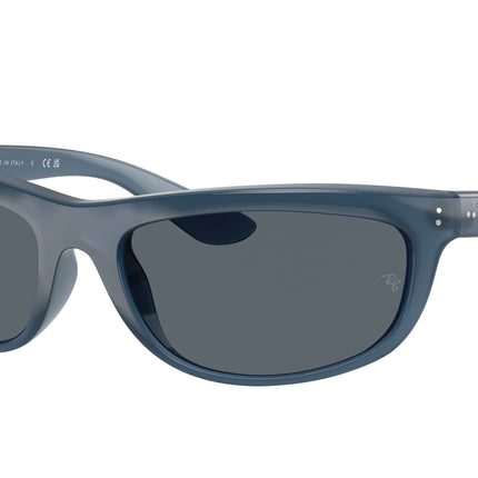 Ray-Ban BALORAMA RB4089 Rectangle Sunglasses  6042R5-Opal Blue 61-135-19 - Color Map Blue