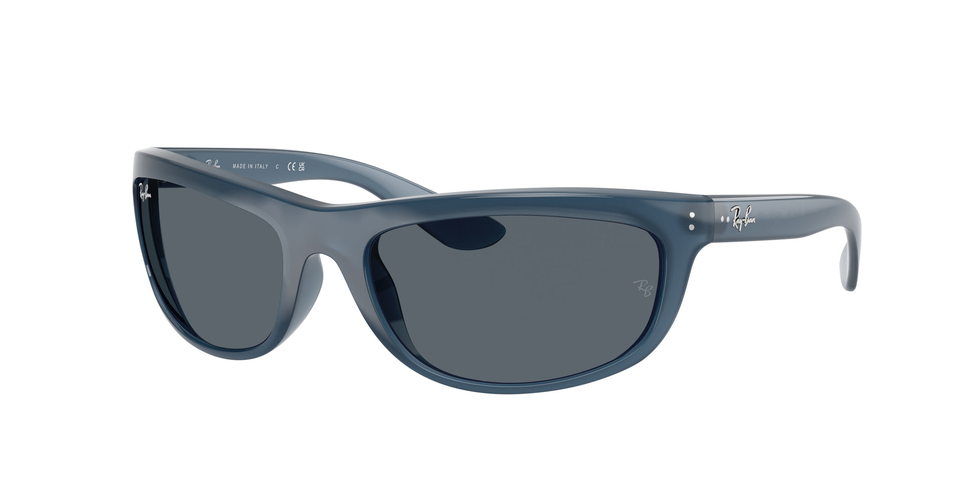 Ray-Ban BALORAMA RB4089 Rectangle Sunglasses  6042R5-Opal Blue 61-135-19 - Color Map Blue