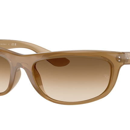 Ray-Ban BALORAMA RB4089 Rectangle Sunglasses  678951-Opal Light Brown 61-135-19 - Color Map Brown