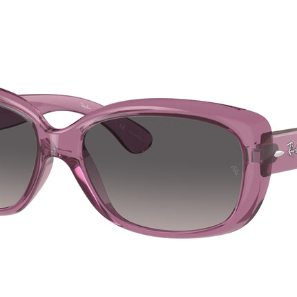 Ray-Ban JACKIE OHH RB4101 Butterfly Sunglasses  6591M3-Transparent Violet 57-135-17 - Color Map Violet