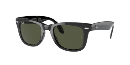 Ray-Ban FOLDING WAYFARER RB4105 Square Sunglasses  601-Black 55-140-20 - Color Map Black