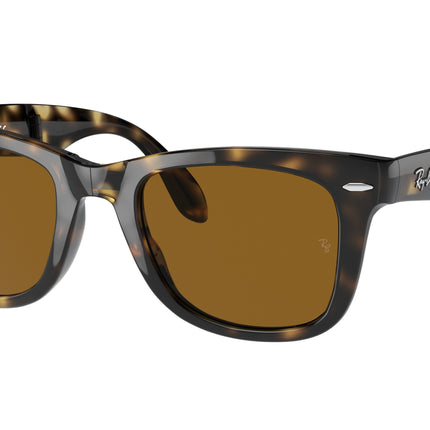 Ray-Ban FOLDING WAYFARER RB4105 Square Sunglasses  710-Light Havana 55-140-20 - Color Map Tortoise