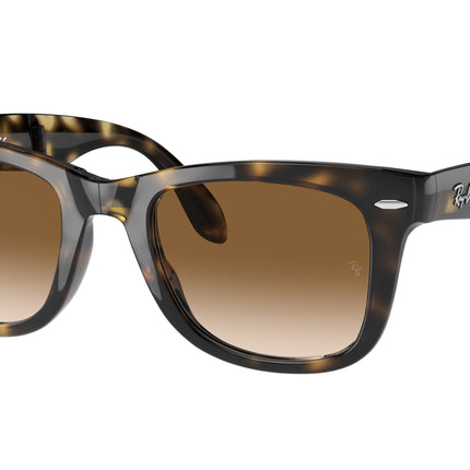 Ray-Ban FOLDING WAYFARER RB4105 Square Sunglasses  710/51-Light Havana 55-140-20 - Color Map Tortoise
