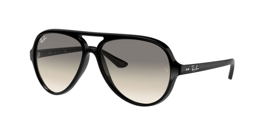 Ray-Ban CATS 5000 RB4125 Pilot Sunglasses  601/32-Black 57-140-13 - Color Map Black