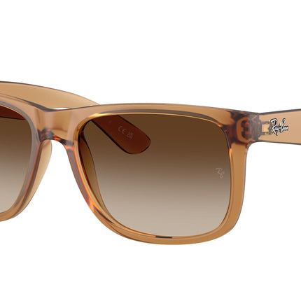 Ray-Ban JUSTIN RB4165F Square Sunglasses  681413-Rubber Beige 55-140-17 - Color Map Brown