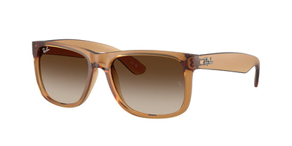 Ray-Ban JUSTIN RB4165F Square Sunglasses  681413-Rubber Beige 55-140-17 - Color Map Brown
