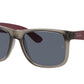 Ray-Ban JUSTIN RB4165 Square Sunglasses  650987-Transparent Grey 54-145-16 - Color Map Grey