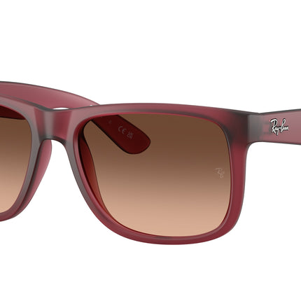 Ray-Ban JUSTIN RB4165 Square Sunglasses  6815A5-Rubber Violet 54-145-16 - Color Map Violet