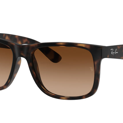 Ray-Ban JUSTIN RB4165 Square Sunglasses  710/13-Havana 54-145-16 - Color Map Tortoise