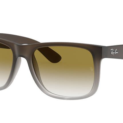 Ray-Ban JUSTIN RB4165 Square Sunglasses  854/7Z-Brown 54-145-16 - Color Map Brown