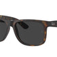 Ray-Ban JUSTIN RB4165 Square Sunglasses  865/87-Havana 54-145-16 - Color Map Tortoise