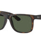 Ray-Ban JUSTIN RB4165 Square Sunglasses  865/9A-Havana 54-145-16 - Color Map Tortoise