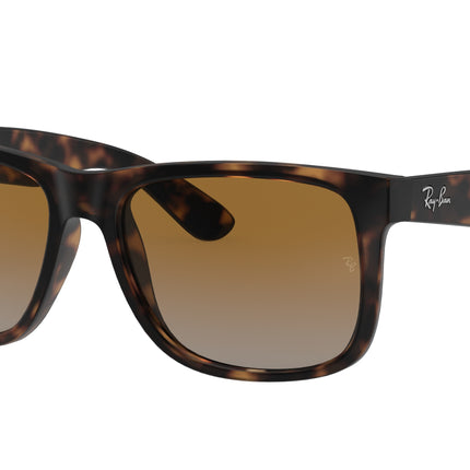 Ray-Ban JUSTIN RB4165 Square Sunglasses  865/T5-Havana 54-145-16 - Color Map Tortoise