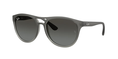 Ray-Ban BRAD RB4170 Pilot Sunglasses  852/88-Rubber Grey On Clear Grey 57-140-17 - Color Map Grey