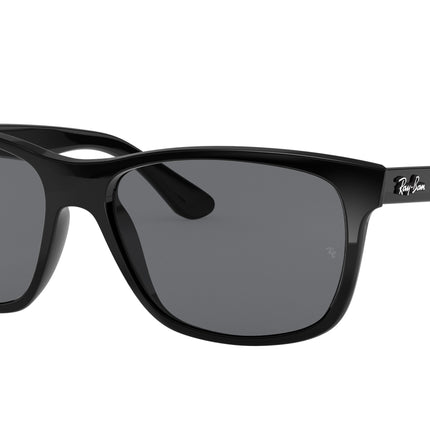 Ray-Ban RB4181 Square Sunglasses  601/87-Black 57-145-16 - Color Map Black