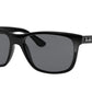 Ray-Ban RB4181 Square Sunglasses  601/87-Black 57-145-16 - Color Map Black