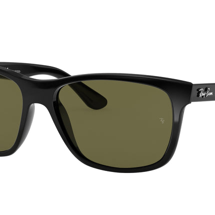 Ray-Ban RB4181 Square Sunglasses  601/9A-Black 57-145-16 - Color Map Black
