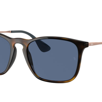Ray-Ban CHRIS RB4187 Square Sunglasses  639080-Havana 54-145-18 - Color Map Tortoise