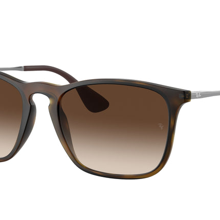 Ray-Ban CHRIS RB4187 Square Sunglasses  856/13-Havana 54-145-18 - Color Map Tortoise