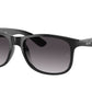 Ray-Ban ANDY RB4202 Square Sunglasses  601/8G-Black 55-145-17 - Color Map Black