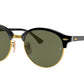 Ray-Ban CLUBROUND RB4246 Round Sunglasses  901-Black 51-145-19 - Color Map Black