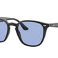 Ray-Ban RB4258F Square Sunglasses  601/80-Black 52-150-20 - Color Map Black