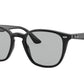 Ray-Ban RB4258F Square Sunglasses  601/87-Black 52-150-20 - Color Map Black