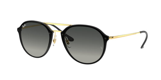 Ray-Ban BLAZE DOUBLEBRIDGE RB4292N Phantos Sunglasses  601/11-Black 61-145-14 - Color Map Black