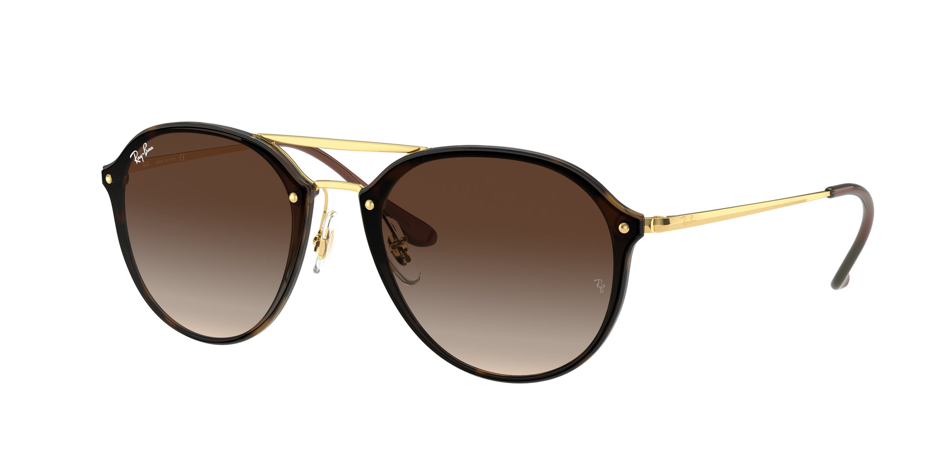 Ray-Ban BLAZE DOUBLEBRIDGE RB4292N Phantos Sunglasses  710/13-Light Havana 61-145-14 - Color Map Tortoise