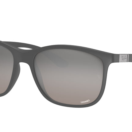 Ray-Ban CHROMANCE RB4330CH Square Sunglasses  60175J-Grey 56-145-17 - Color Map Grey