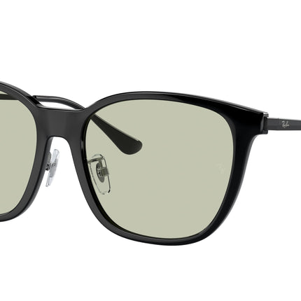 Ray-Ban RB4333D Square Sunglasses  601/2-Black 55-145-17 - Color Map Black