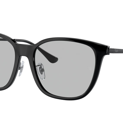 Ray-Ban RB4333D Square Sunglasses  601/87-Black 55-145-17 - Color Map Black