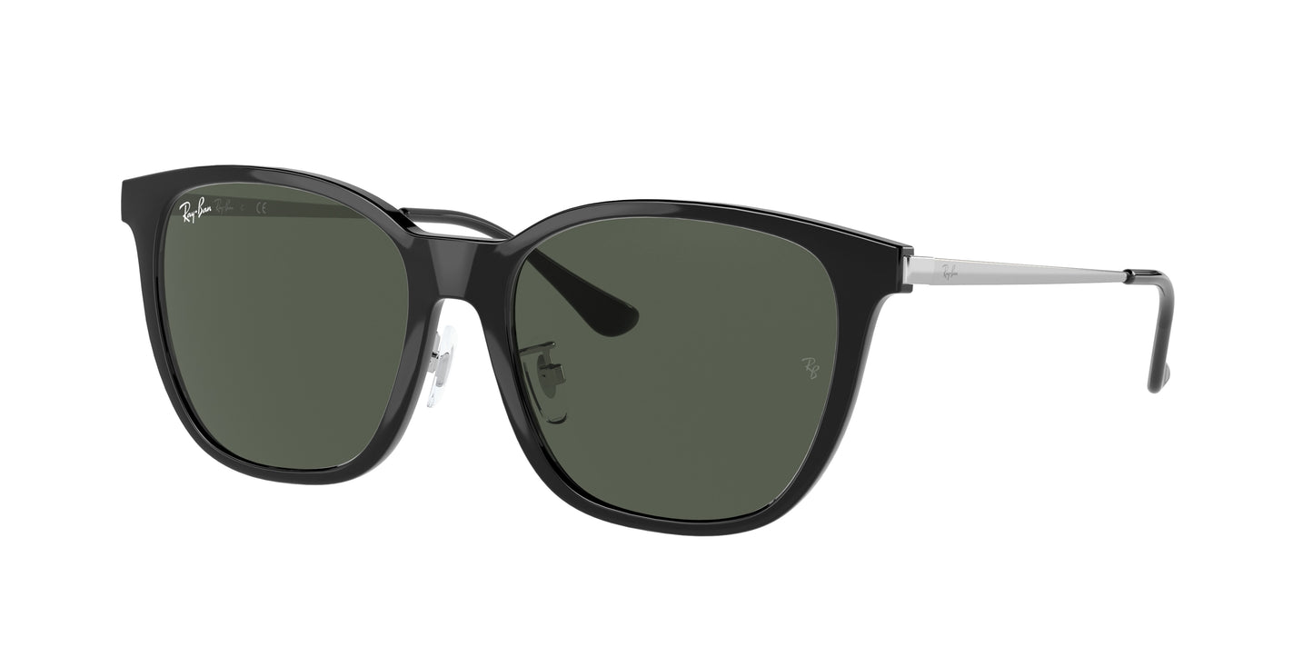 Ray-Ban RB4333D Square Sunglasses  629271-Black 55-145-17 - Color Map Black