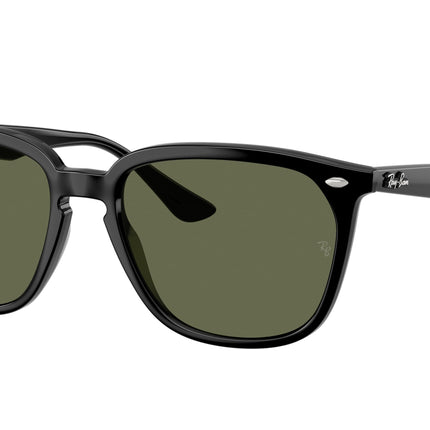 Ray-Ban RB4362 Square Sunglasses  601/9A-Black 55-145-18 - Color Map Black