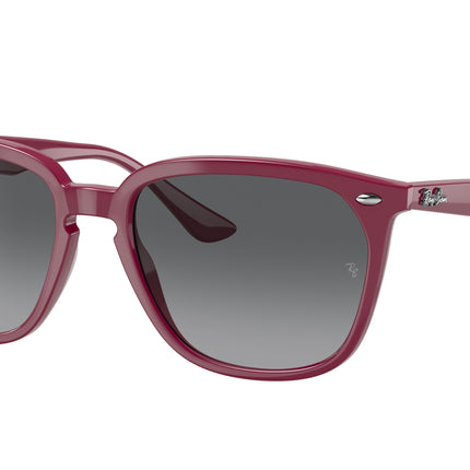 Ray-Ban RB4362 Square Sunglasses  6383T3-Bordeaux 55-145-18 - Color Map Red