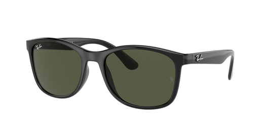 Ray-Ban RB4374 Square Sunglasses  601/31-Black 56-145-19 - Color Map Black