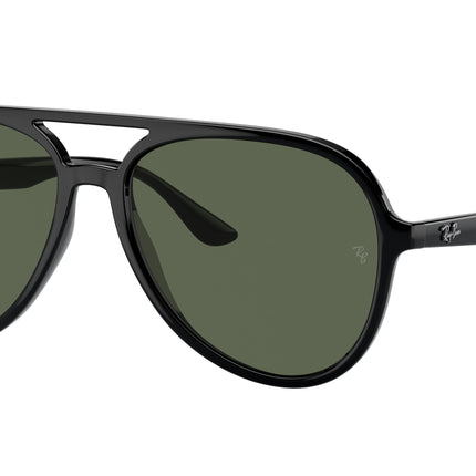 Ray-Ban RB4376 Pilot Sunglasses  601/71-Black 57-145-16 - Color Map Black